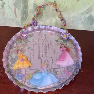 Princess Castle Party Wallhanging with Beaded Handle